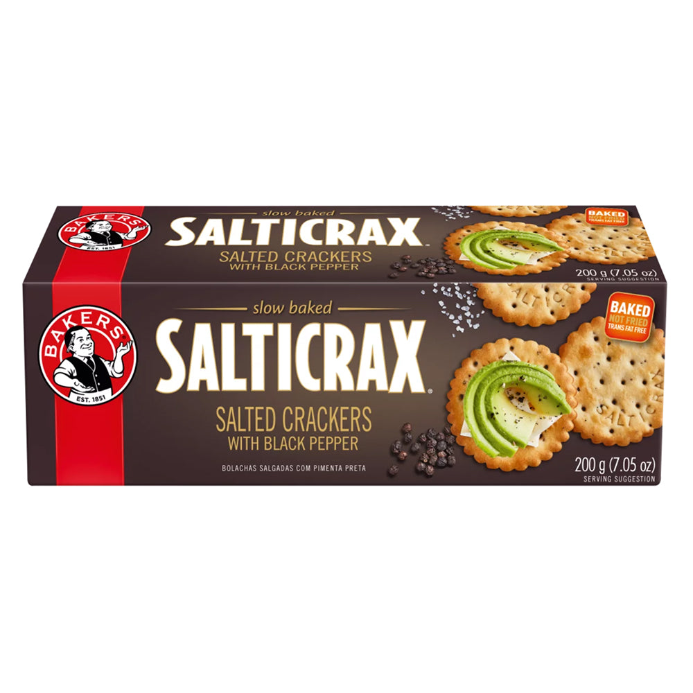 Buy Bakers Salticrax Black Pepper 200g Online