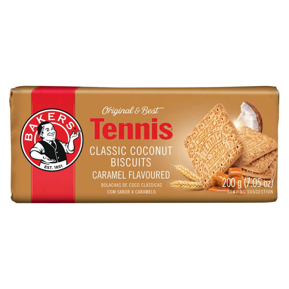 Buy Bakers Tennis Biscuits Caramel 200g Online