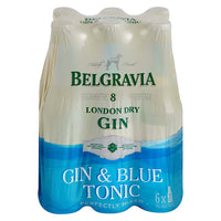 Buy Belgravia Gin & Blue Tonic 275ml Bottle 6 Pack Online