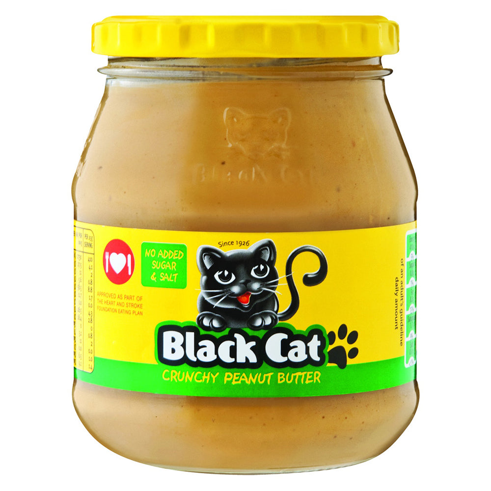 Buy Black Cat Crunchy Peanut Butter No Added Sugar 400g Online
