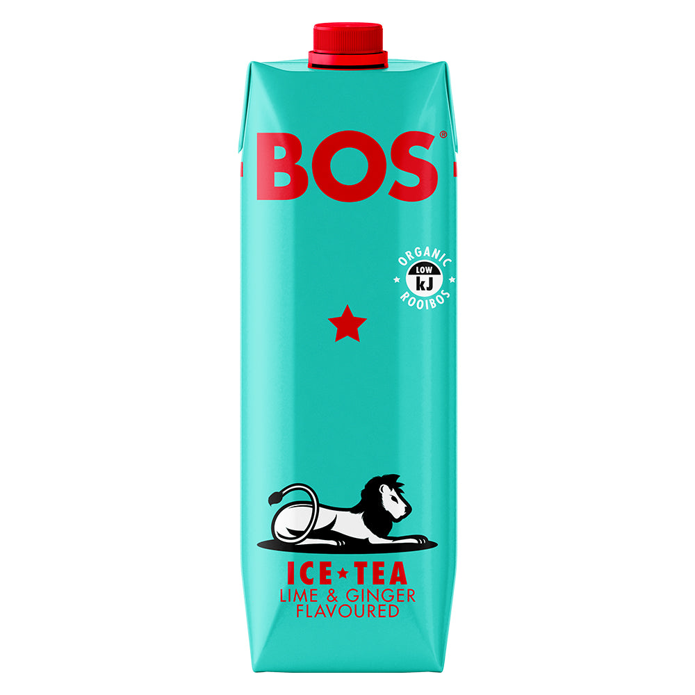 Buy BOS Ice Tea Lime & Ginger 1L Online