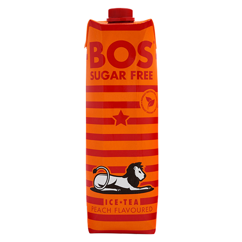 Buy BOS Ice Tea Sugar Free Peach 1L Online