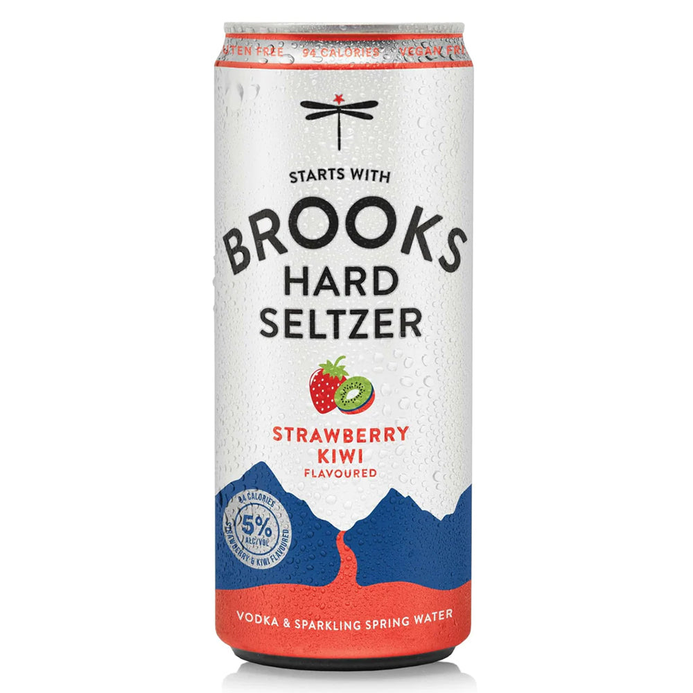 Buy Brooks Hard Seltzer Strawberry Kiwi 300ml Can 6 Pack Online