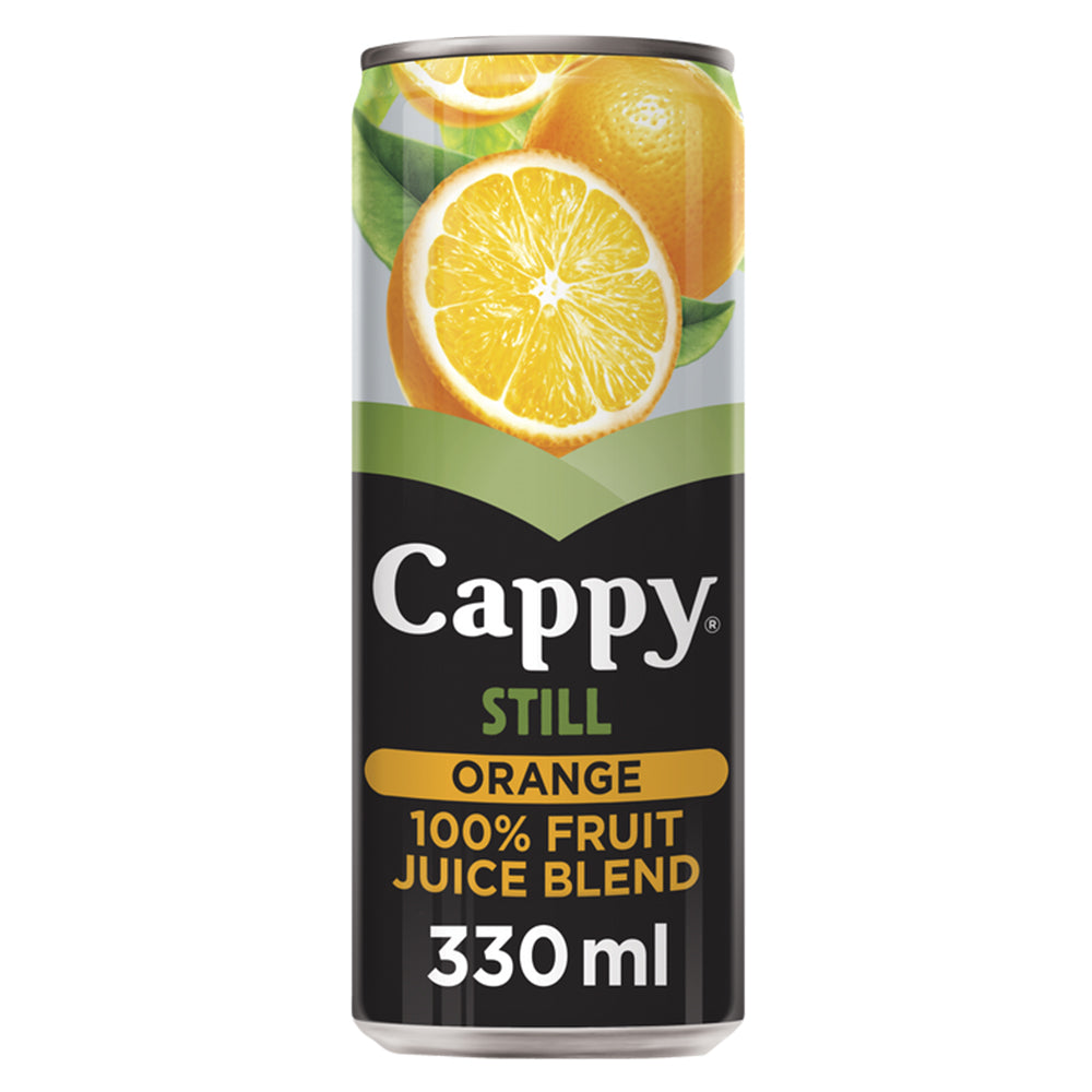 Buy Cappy Still Orange Fruit Juice 330ml Can 6 Pack Online