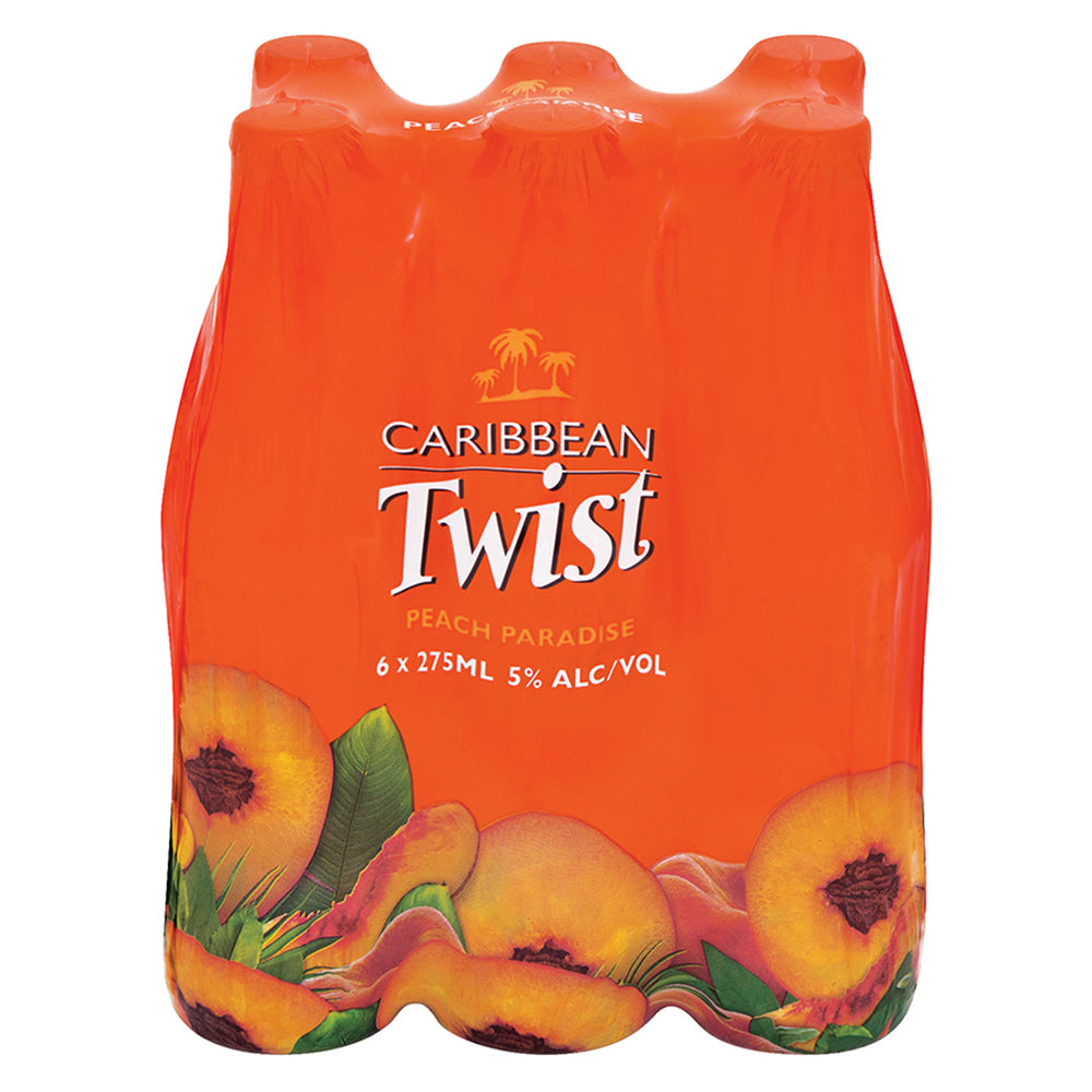 Buy Caribbean Twist Peach Paradise Spirit Cooler 6 Pack Online