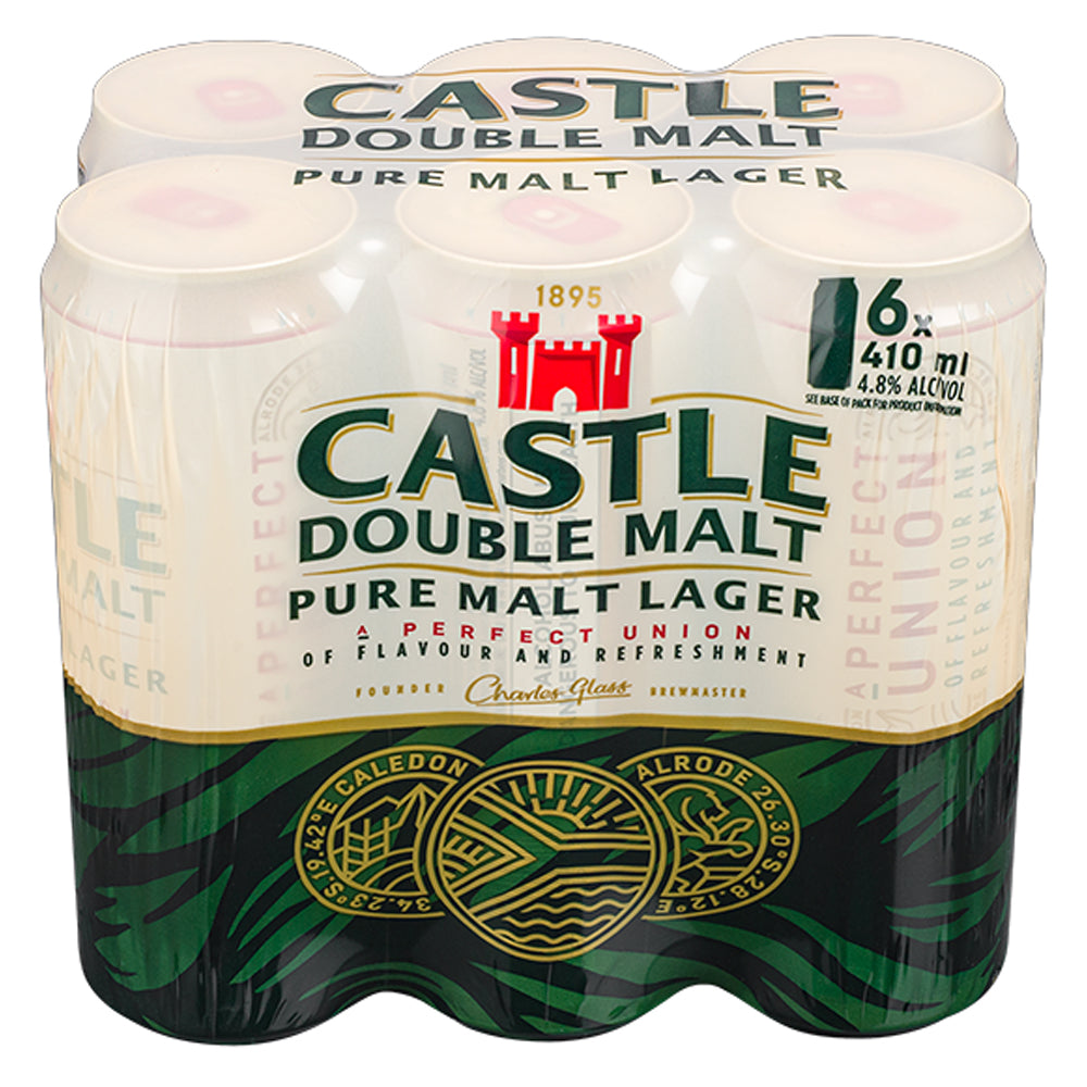 Buy Castle Double Malt 410ml Can 6 Pack Online