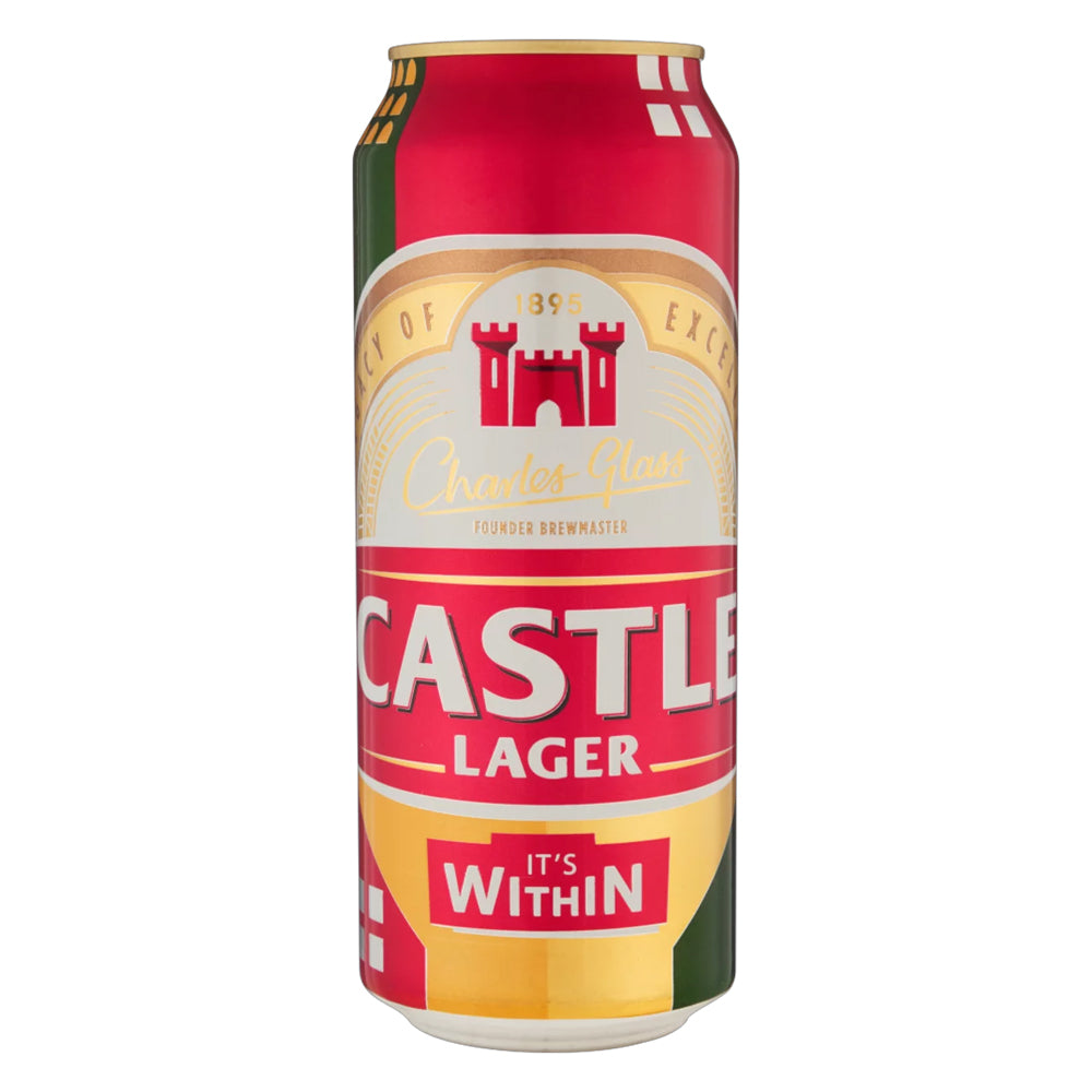 Buy Castle Lager Beer 500ml Can 6 Pack Online