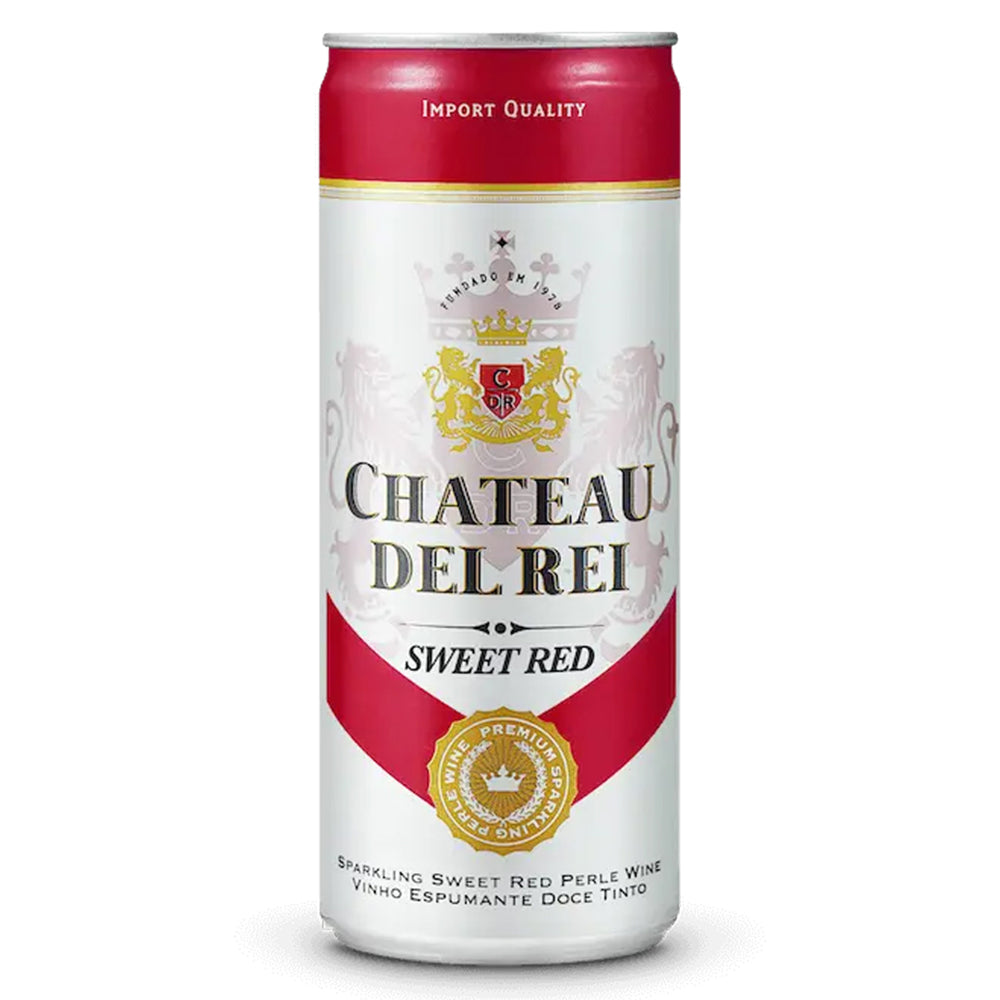 Buy Chateau Del Rei Sparkling Sweet Red Wine Can 6 Pack Online