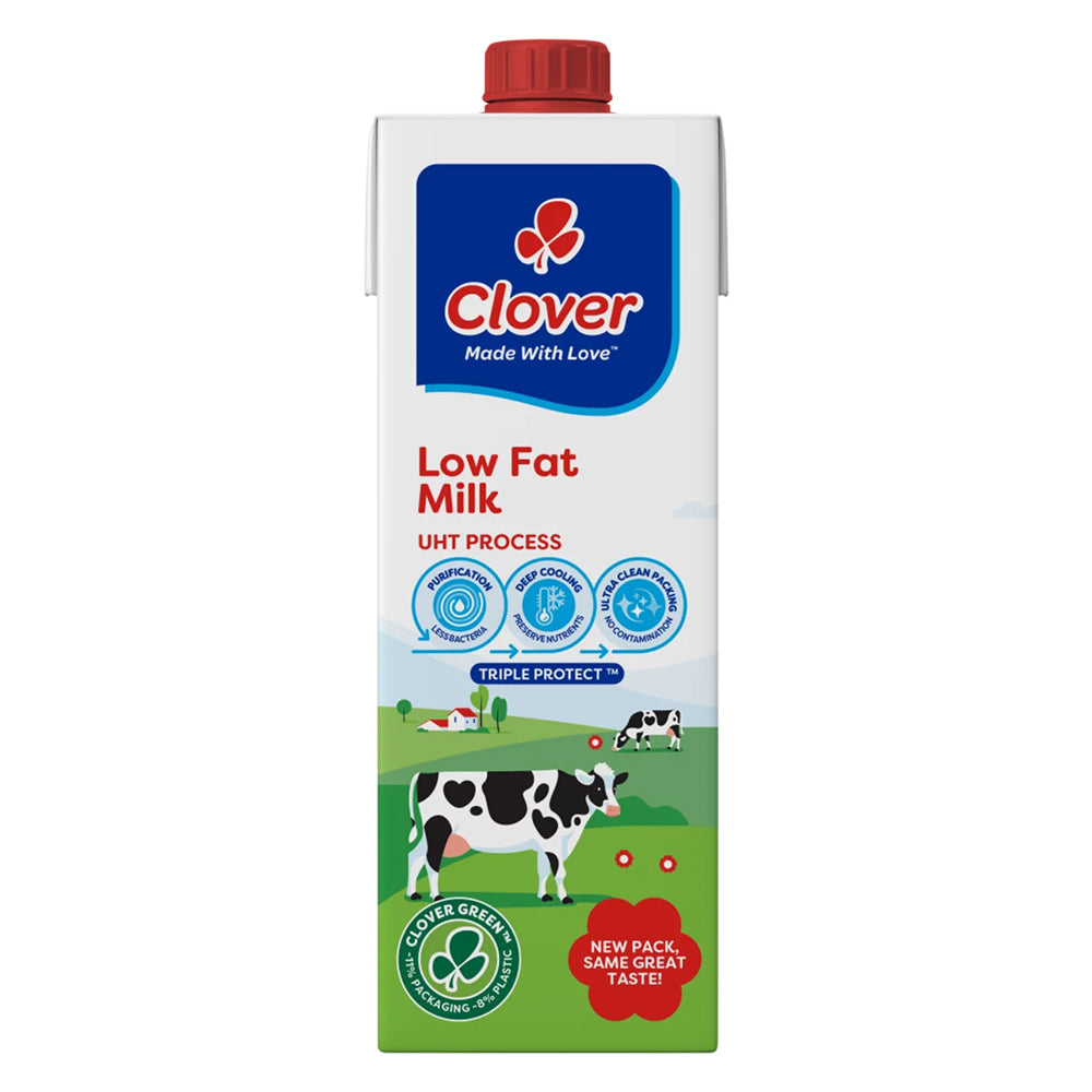 Buy Clover Long Life UHT Milk 1L - Low Fat Online