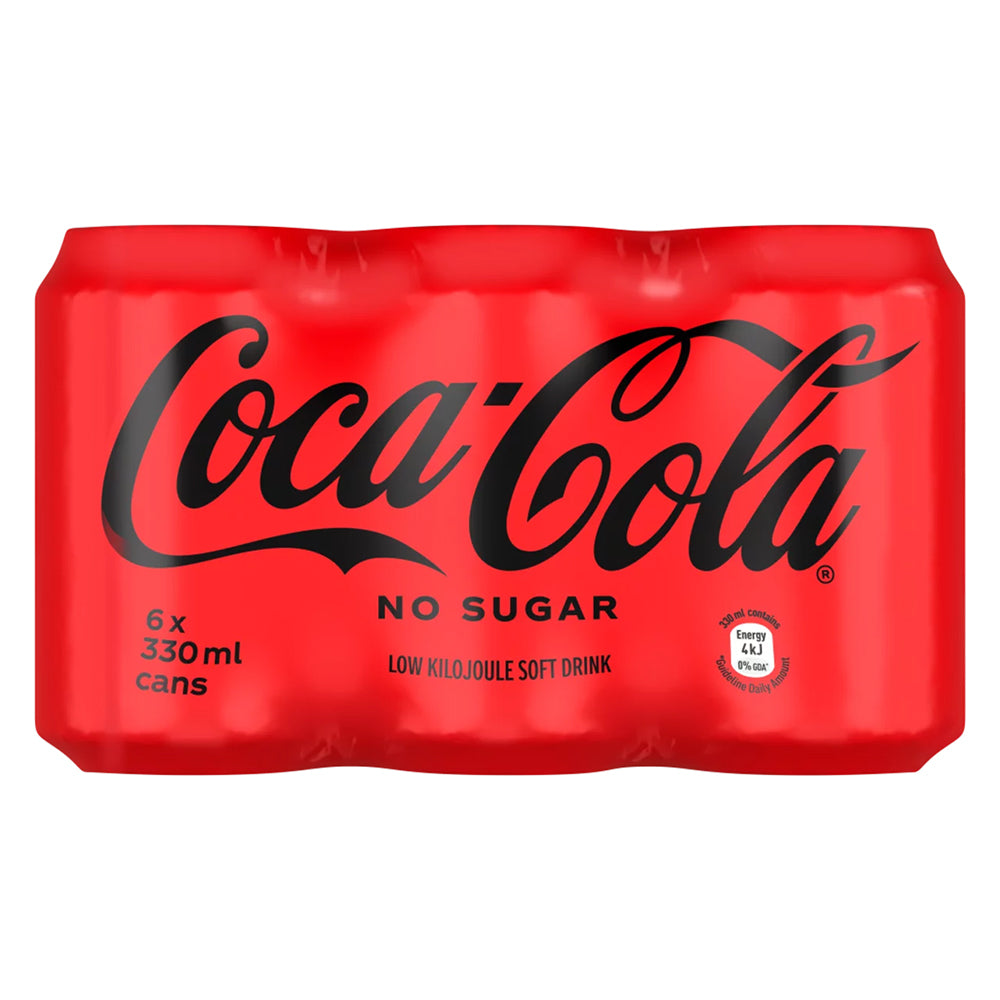 Buy Coca Cola No Sugar 330ml Can 6 Pack Online