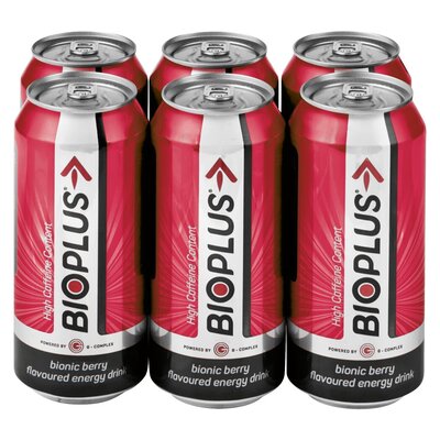 Bioplus Energy Drink Bionic Berry 440ml 6 Pack