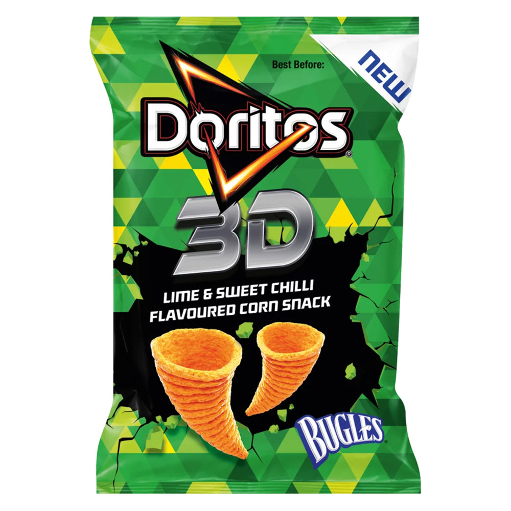 Buy Doritos 3D Corn Chip Bugles - Lime & Sweet Chilli Online