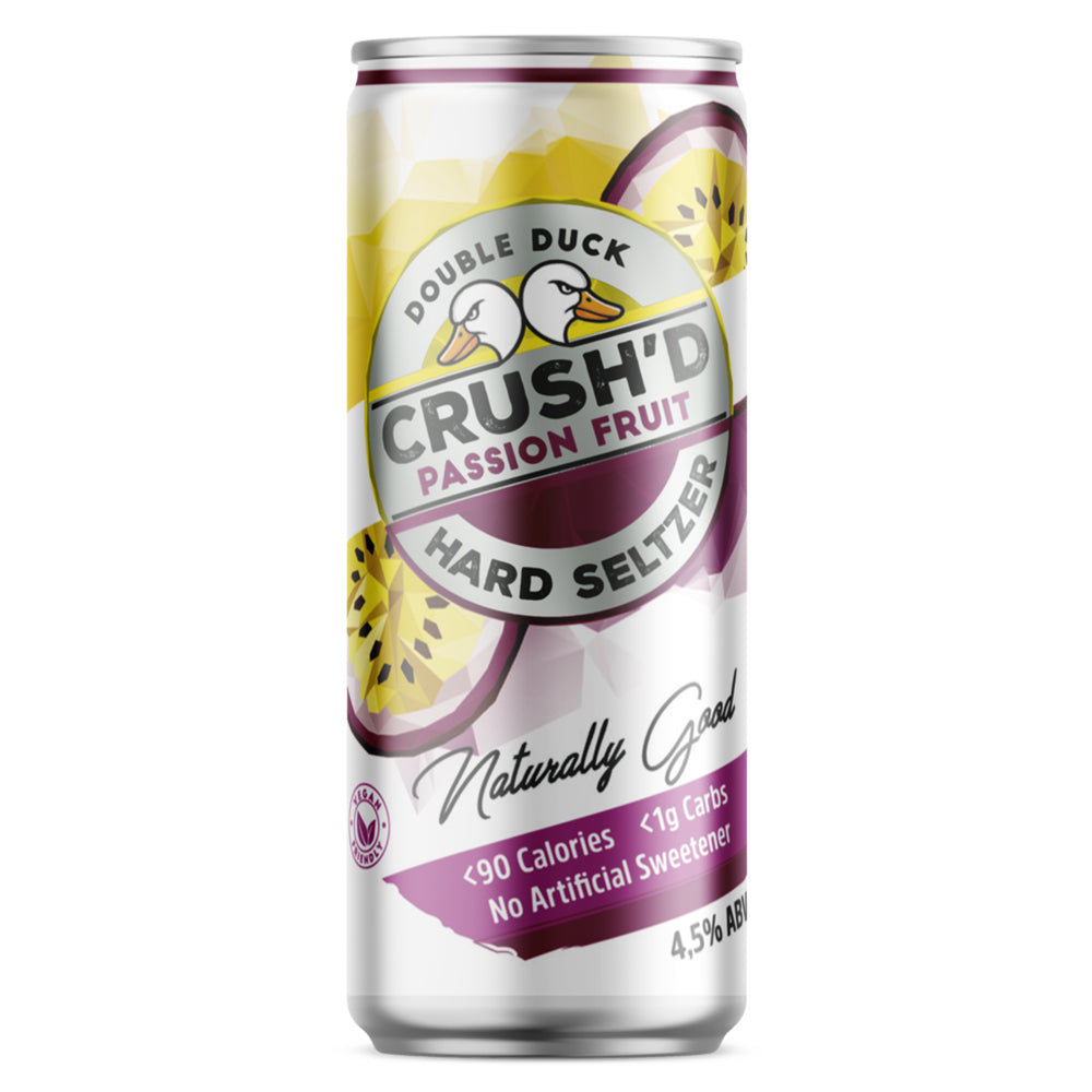 Buy Double Duck Crush'd Hard Seltzer - Passion Fruit 4 Pack Online