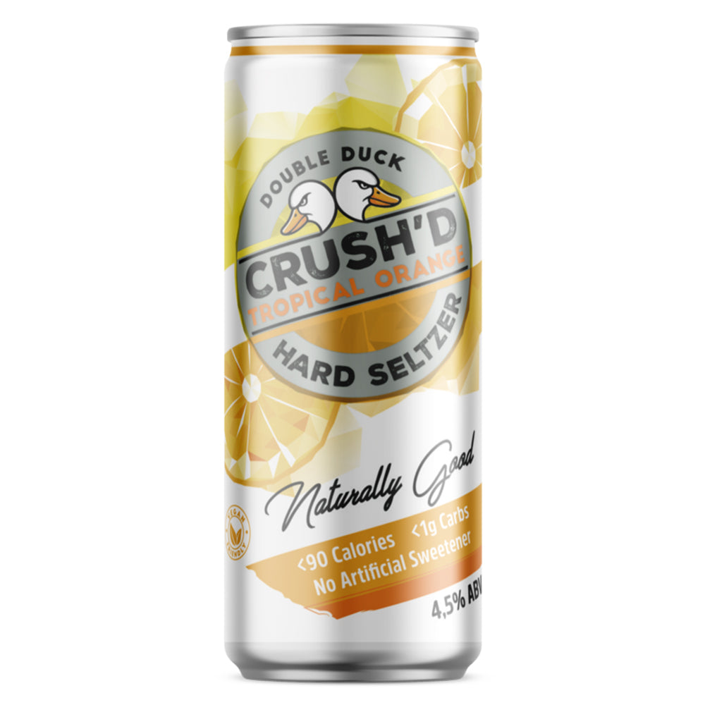 Buy Double Duck Crush'd Hard Seltzer - Tropical Orange 4 Pack Online