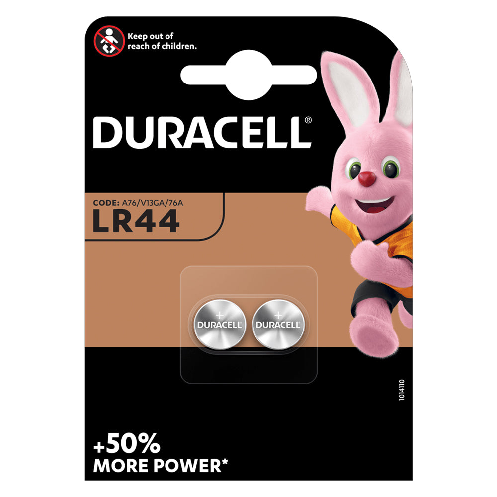 Buy Duracell Alkaline LR44 Pack of 2 Batteries Online