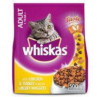 Whiskas Meaty Nuggets Cat Food 500g Chicken & Turkey