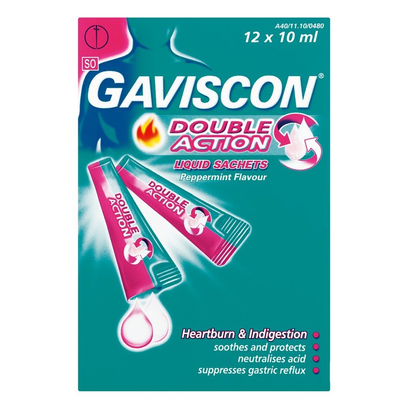 Gaviscon Double Action Liquid Sachets Peppermint