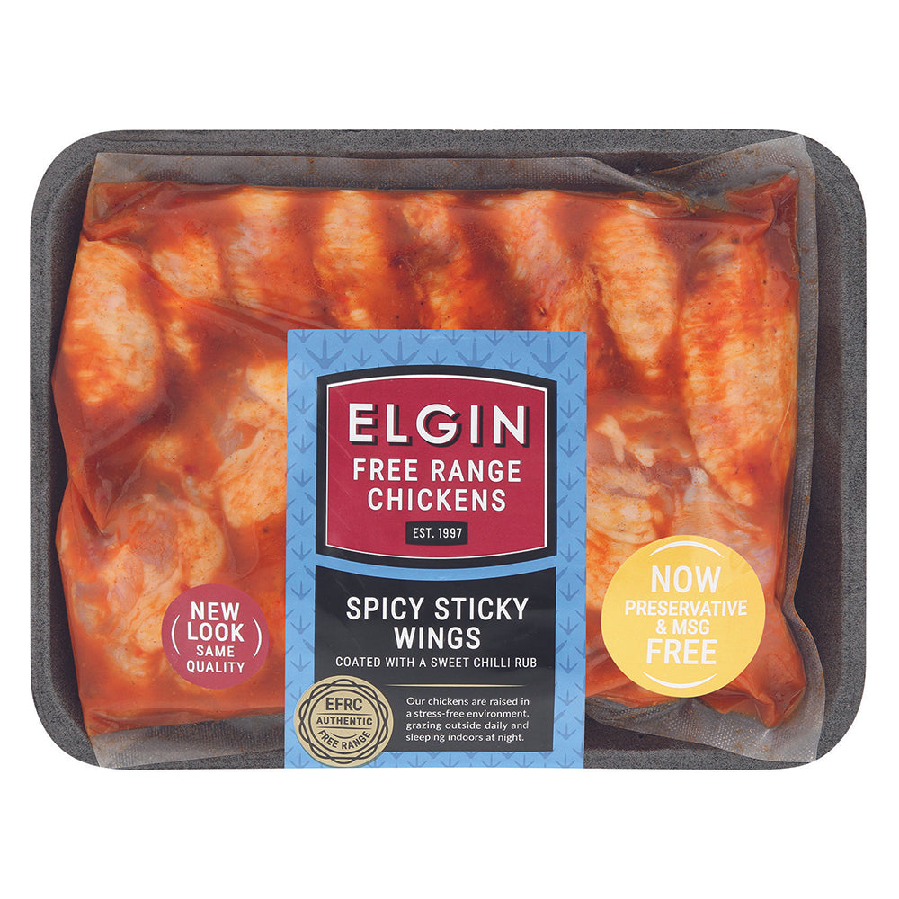 Buy Elgin Free Range Chickens Spicy Sticky Wings Online