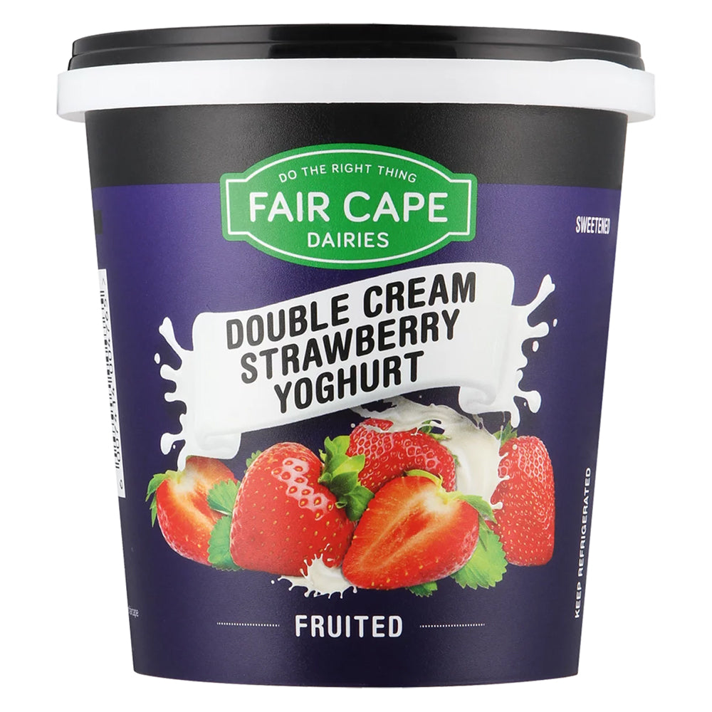 Buy Fair Cape Double Cream Strawberry Yoghurt 1kg Online