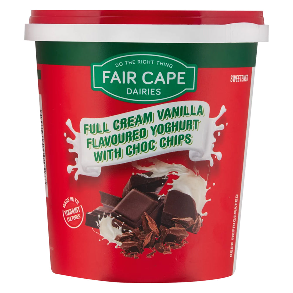 Buy Fair Cape Full Cream Choc Chip Yoghurt 1kg Online