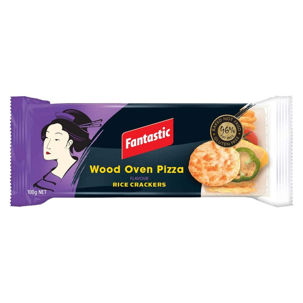Buy Fantico Wood Oven Pizza Flavoured Rice Crackers Online