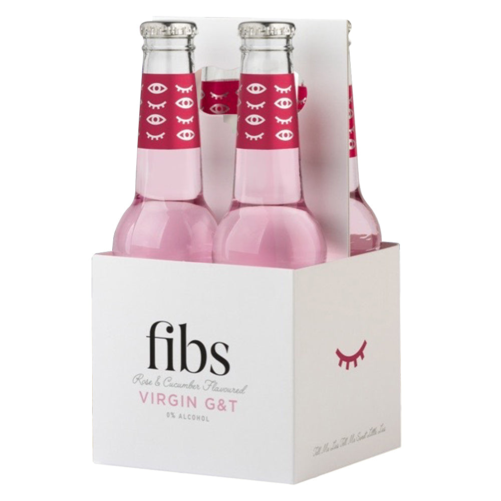Buy FIBS Rose & Cucumber Virgin Gin & Tonic 4 Pack Online