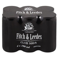 Buy Fitch & Leedes Club Soda 200ml 6 Pack Online