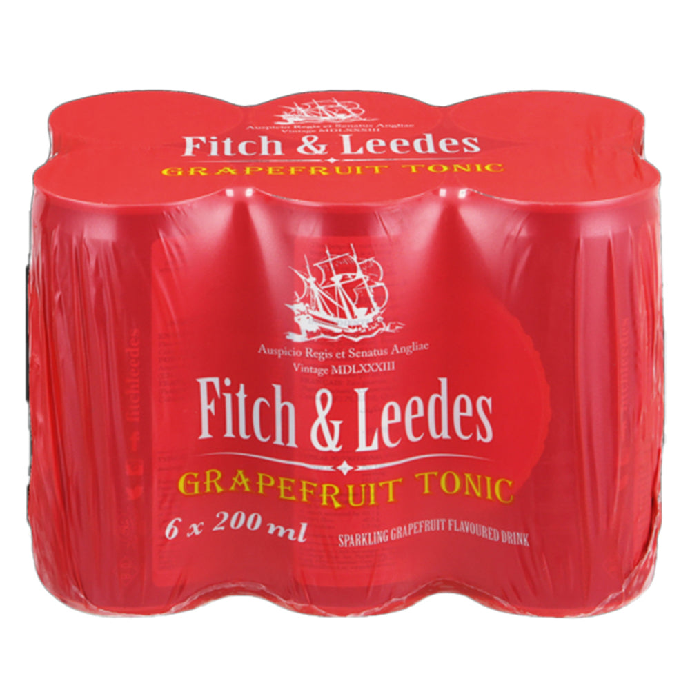 Buy Fitch & Leedes Grapefruit Tonic 200ml 6 pack Online