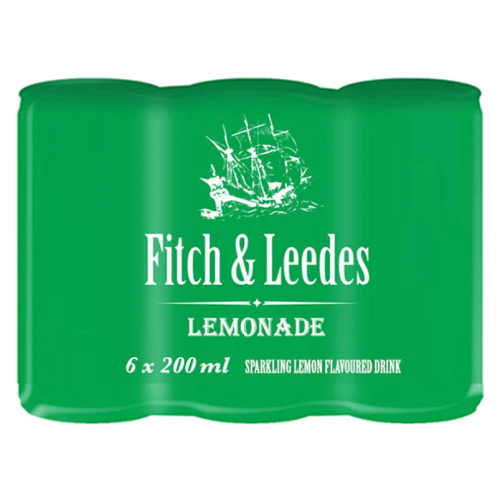 Buy Fitch & Leedes Lemonade 200ml 6 Pack Online