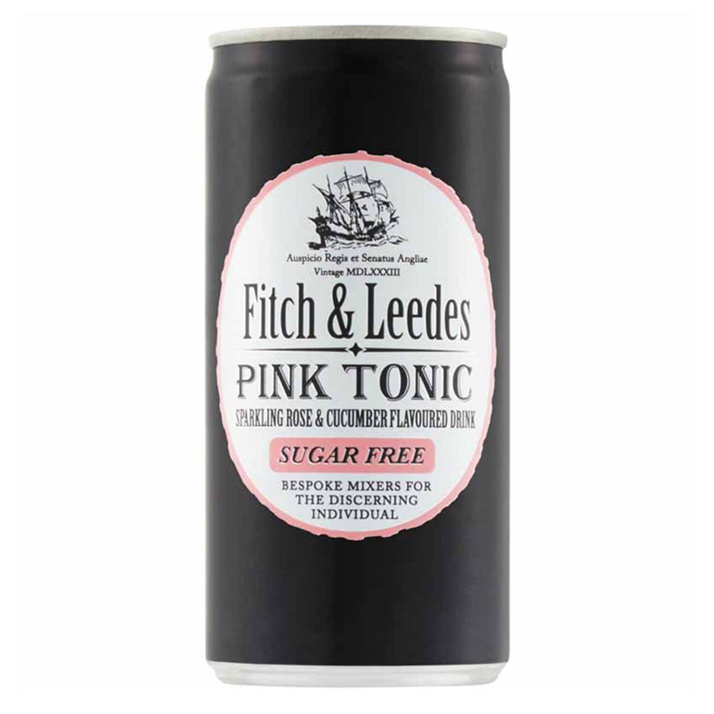 Buy Fitch & Leedes Sugar Free Pink Tonic 200ml 6 Pack Online