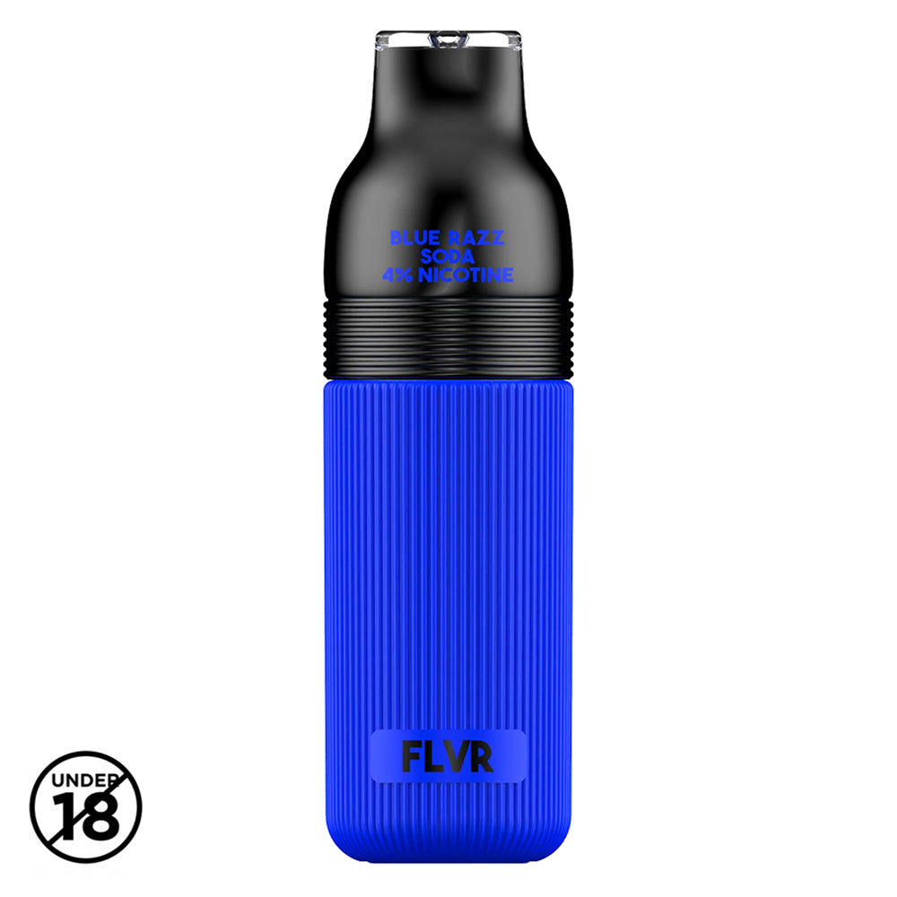 Buy FLVR Bar Disposable Vape - Blue Razz Soda 4% Online