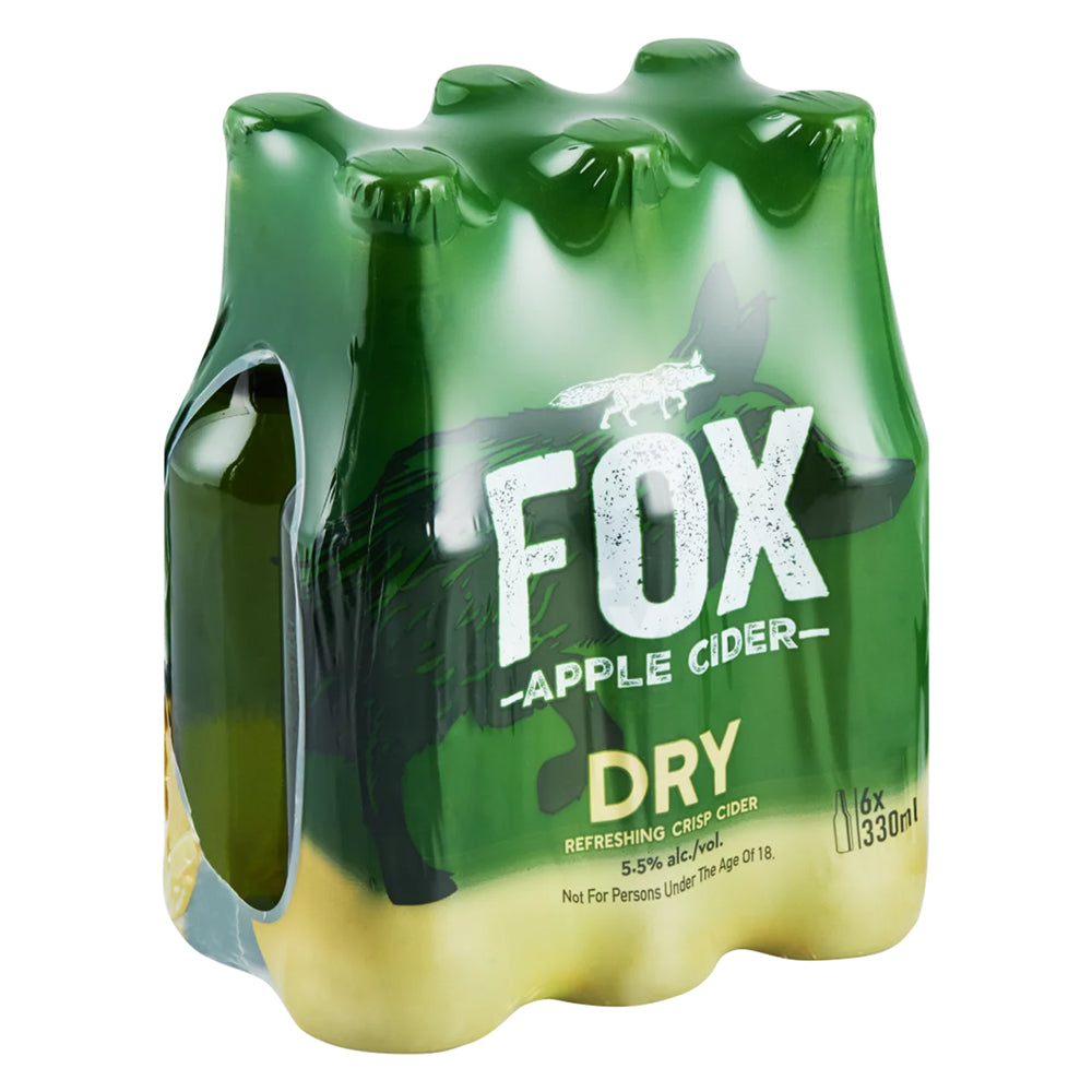 Buy Fox Dry Crisp Apple Cider Bottle 330ml 6 pack Online