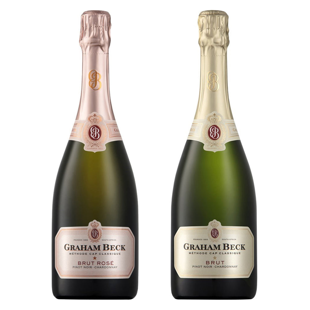 Buy Graham Beck Combo - Brut NV + Brut Rose NV Online