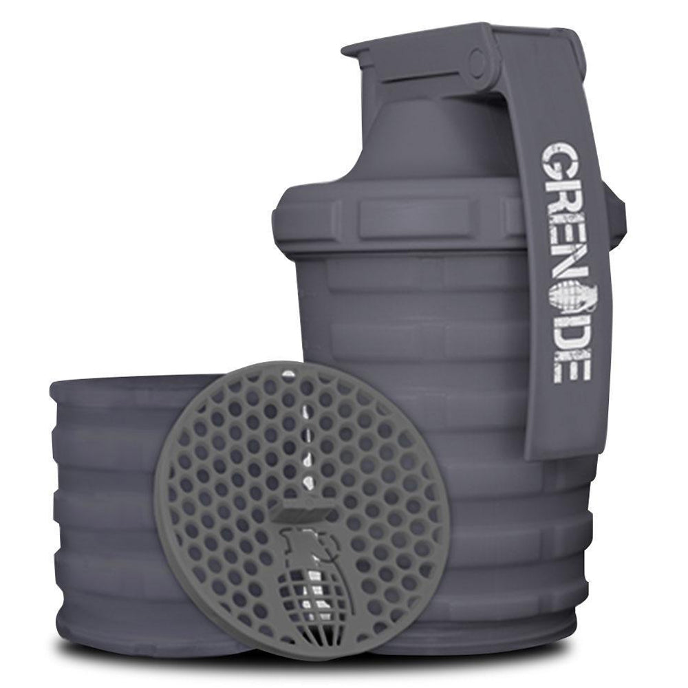 Buy Grenade Shaker Bottle Gun Metal Grey Online