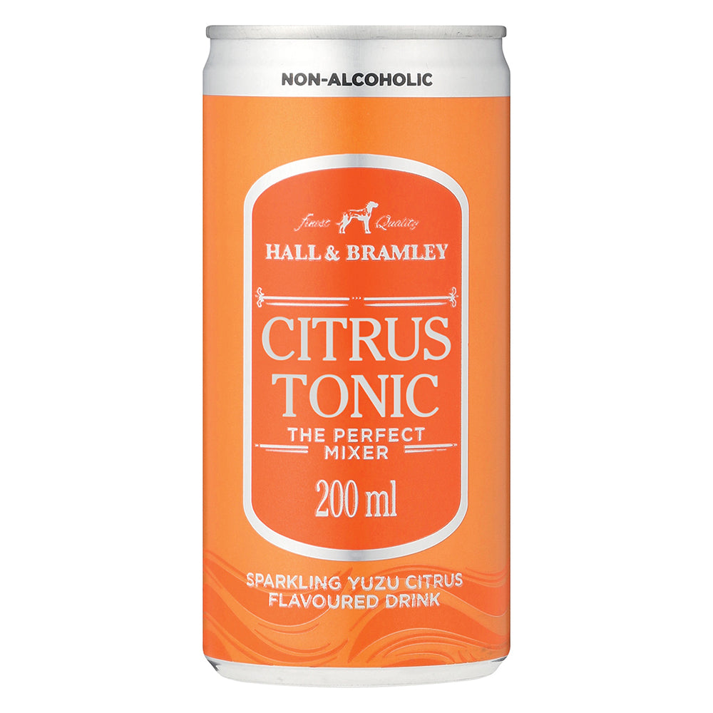 Hall & Bramley Citrus Tonic 200ml Can 6 Pack