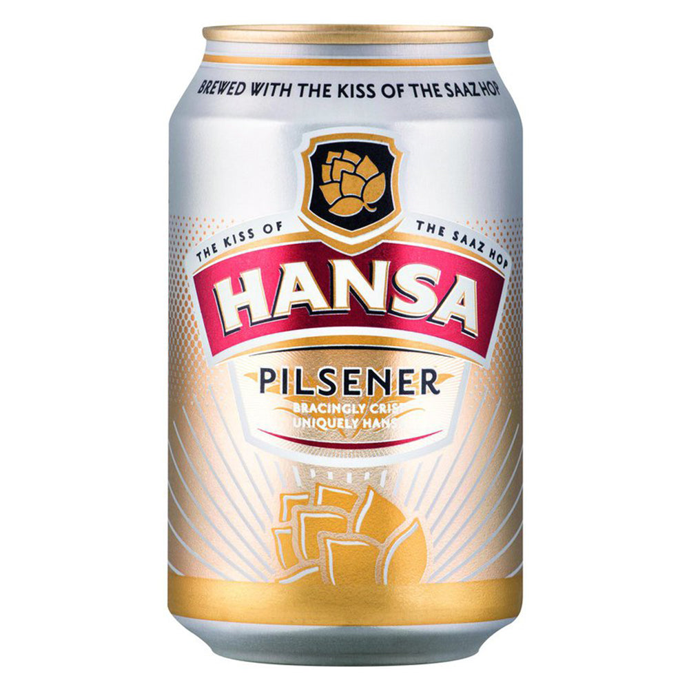 Hansa Pilsner Beer 330ml Can 6 Pack