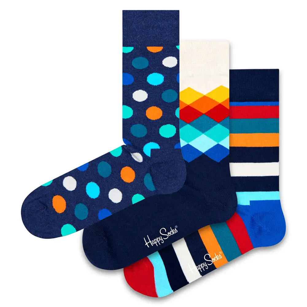 Happy Socks - 3 Pack Mix Gift Set