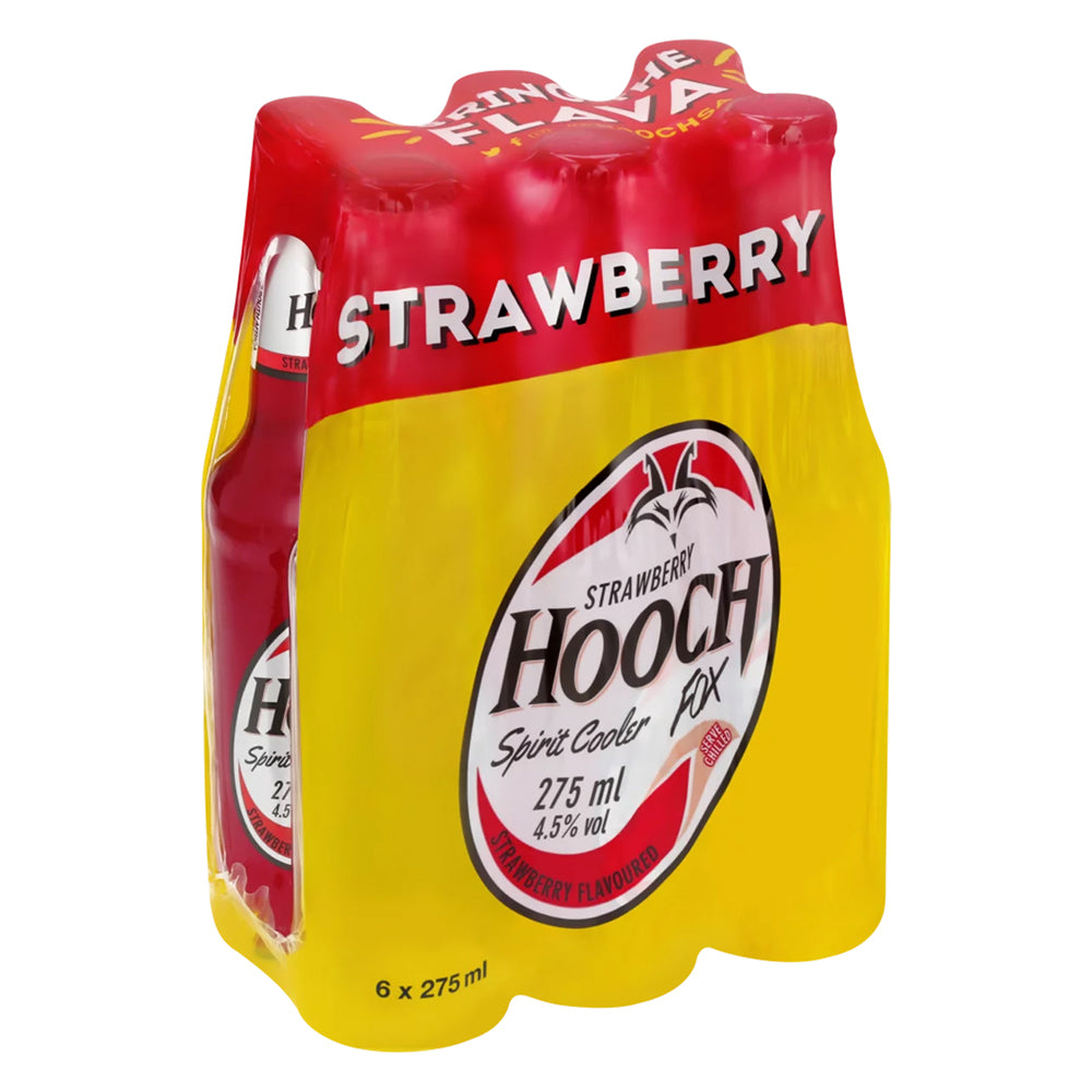Buy Hooch Fox Sly Strawberry 275ml Bottle 6 Pack Online