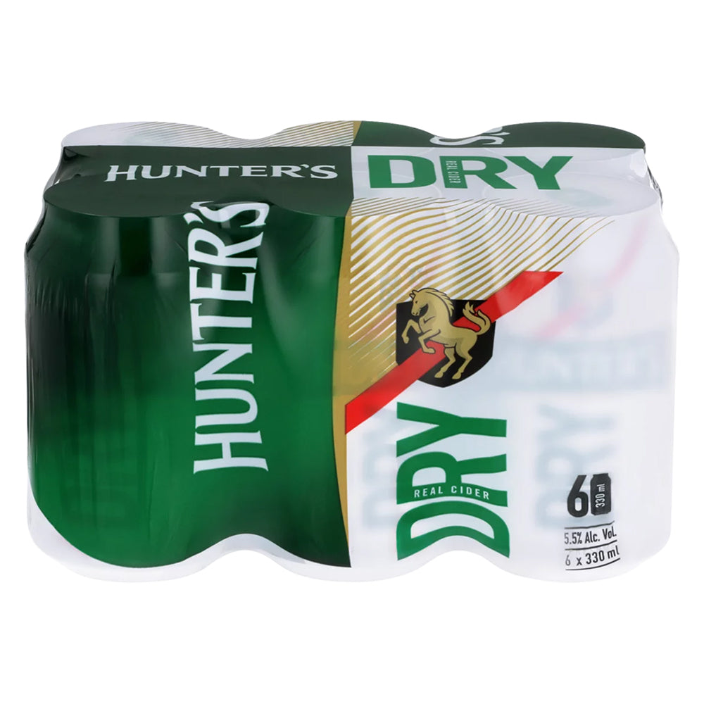 Buy Hunters Dry 330ml Can 6 Pack Online