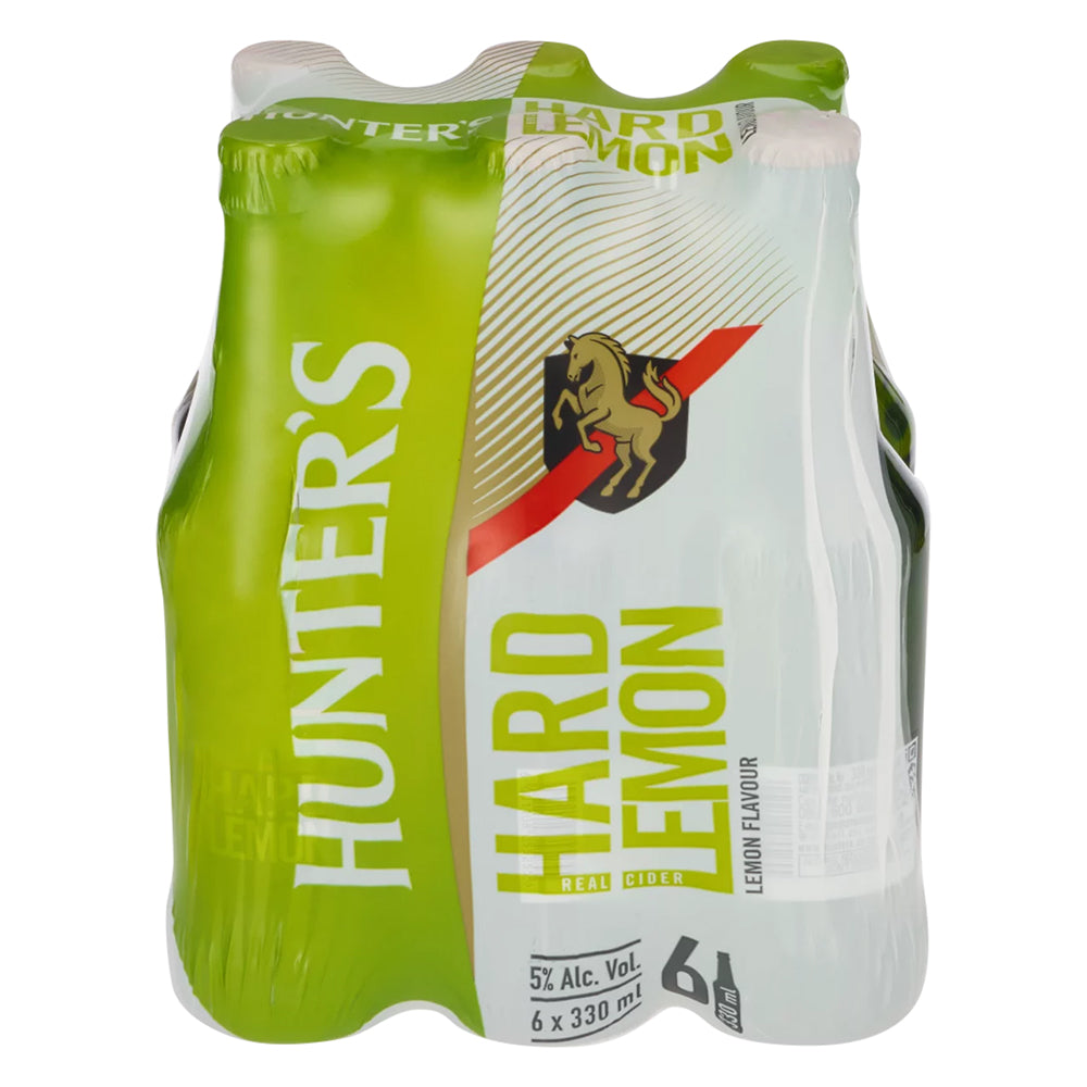 Buy Hunters Hard Lemon 330ml Bottle 6 Pack Online