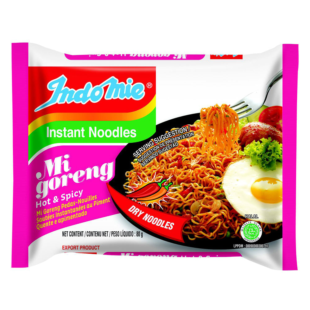 Buy Indomie Noodles - Mi Goreng Hot & Spicy Flavour 80g Online