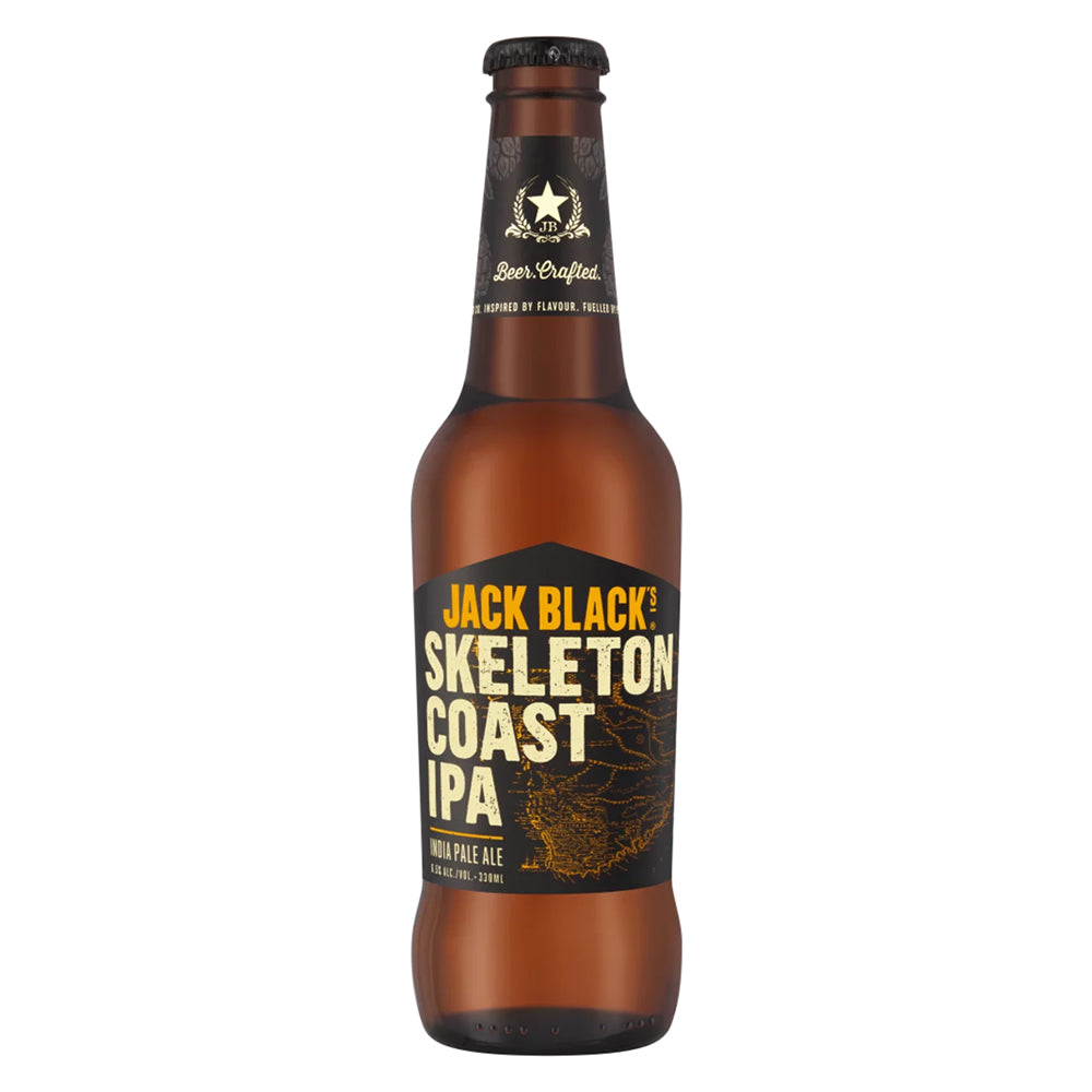 Jack Black Beer - Skeleton Coast IPA 340ml Bottle 4 Pack