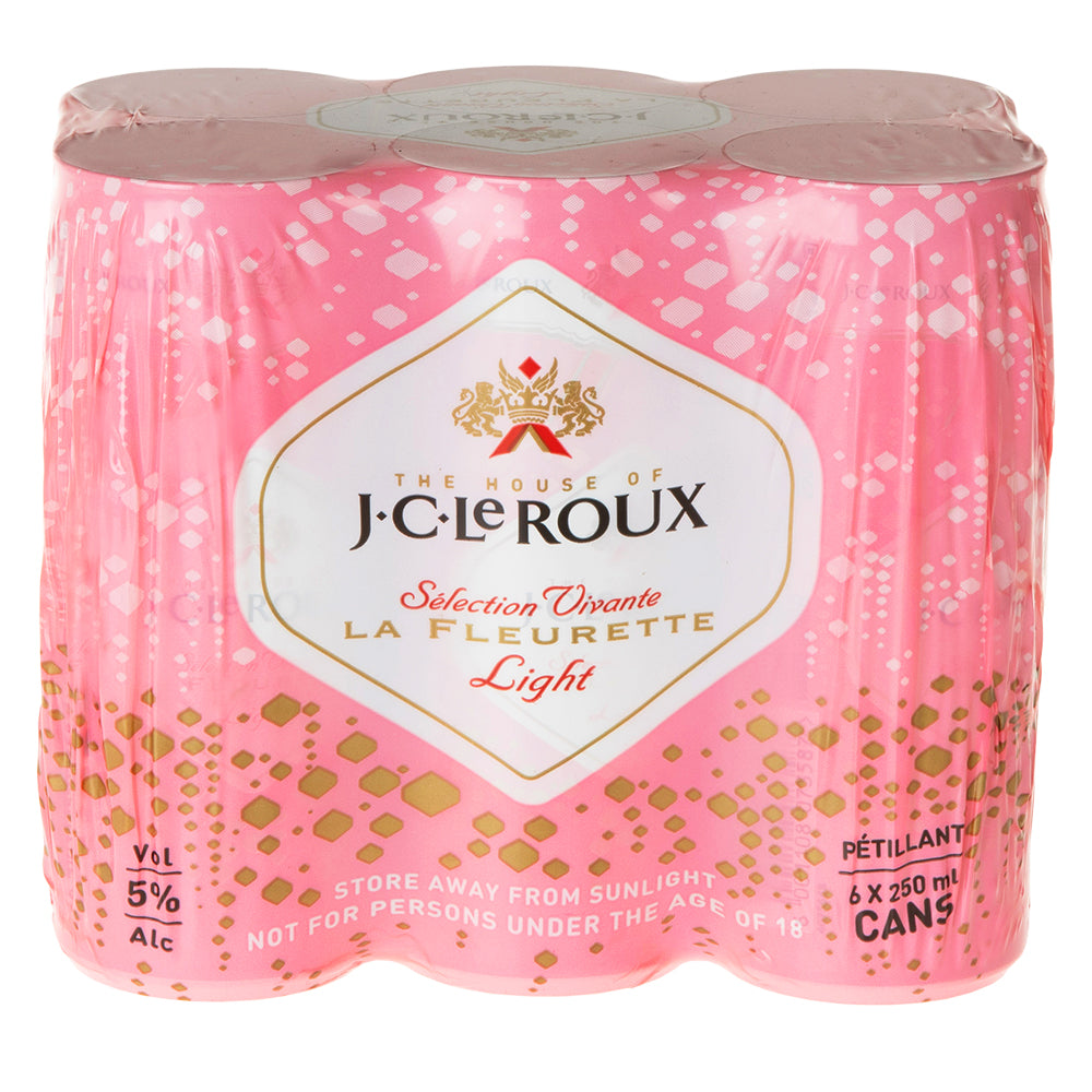 Buy J.C. Le Roux La Fleurette Light Sparkling Wine Can 6 Pack Online