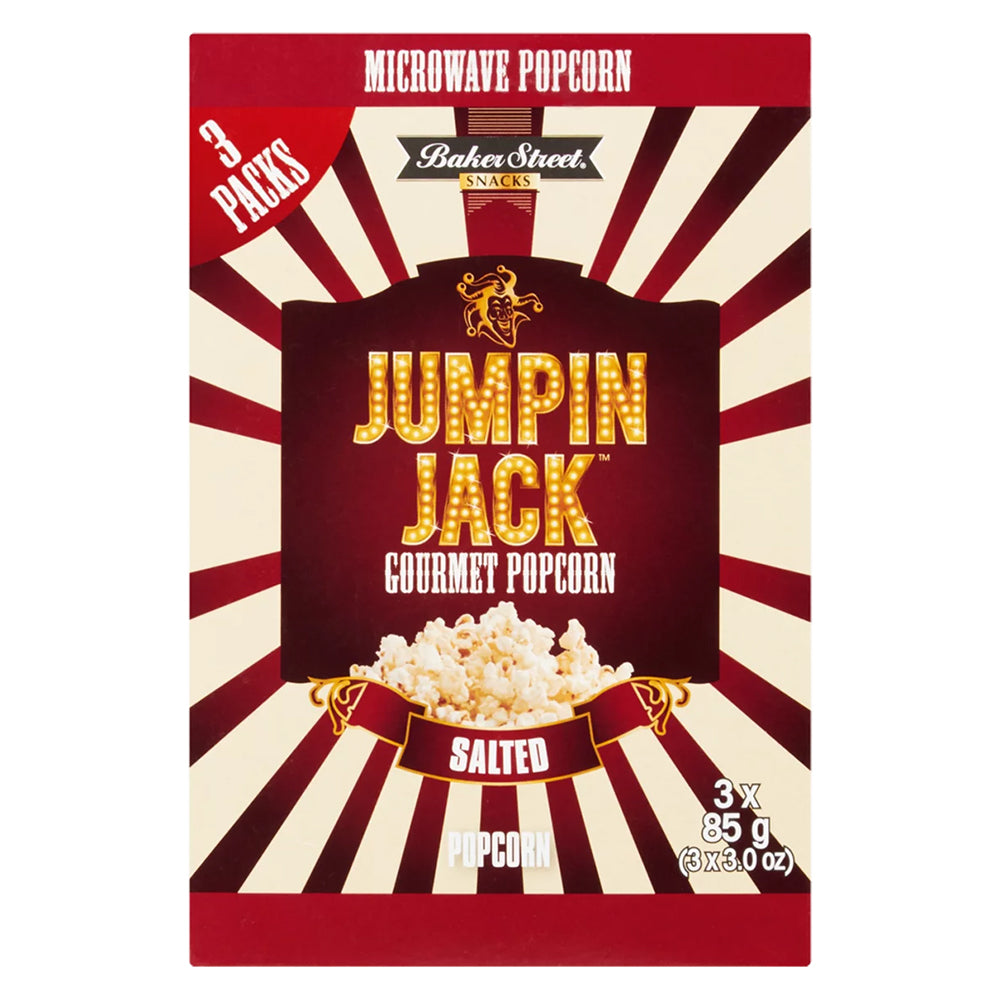 Buy Jumpin Jack Gourmet Microwave Popcorn Salted 3 x 85g Online