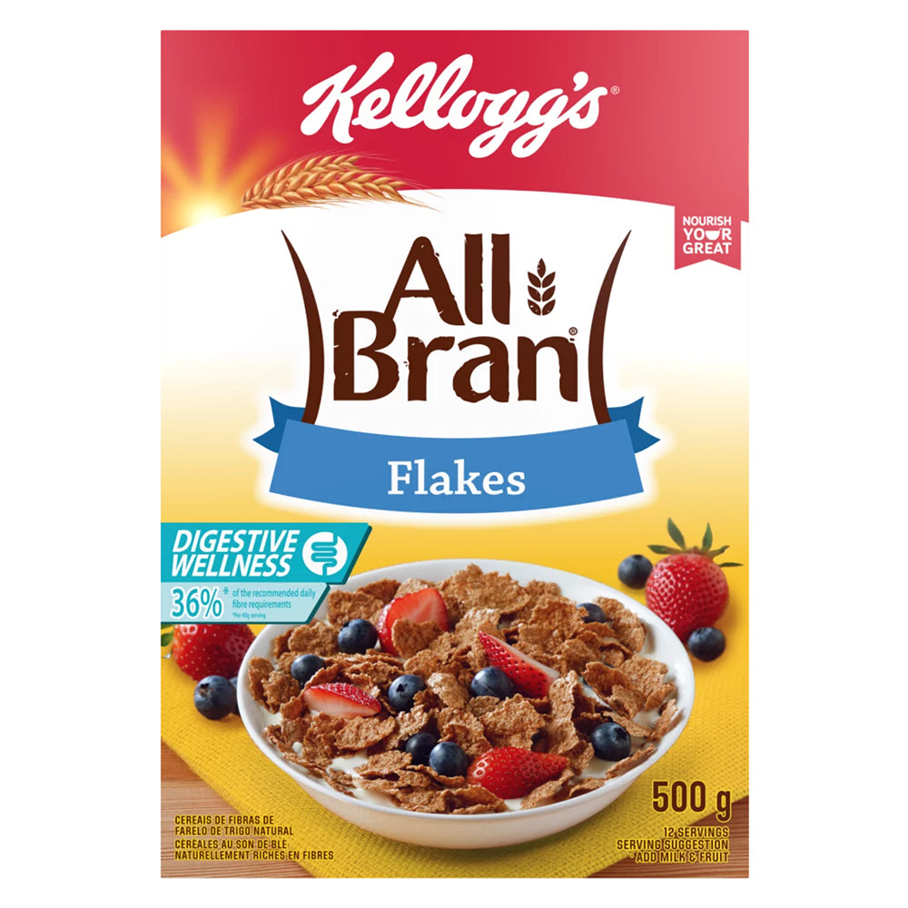 Buy Kelloggs All Bran Flakes 500g Online