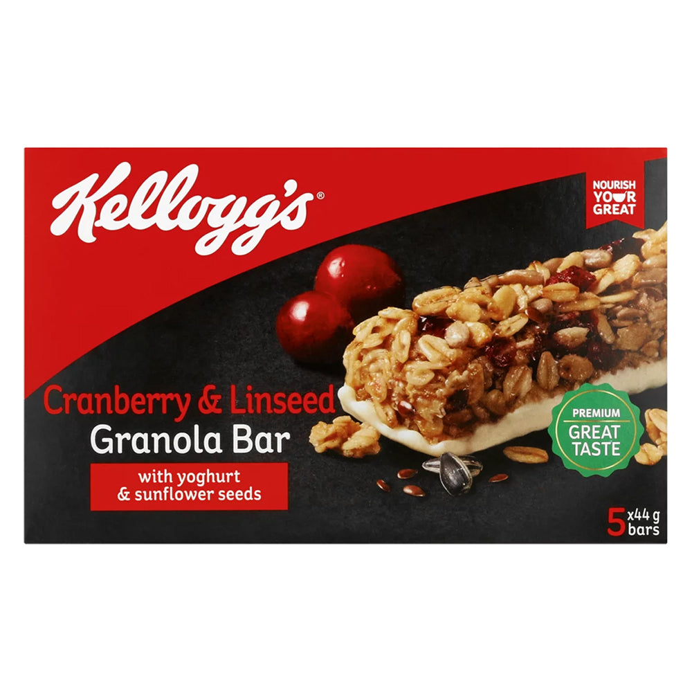 Buy Kelloggs Granola Bar Pack - Cranberry & Linseed Online