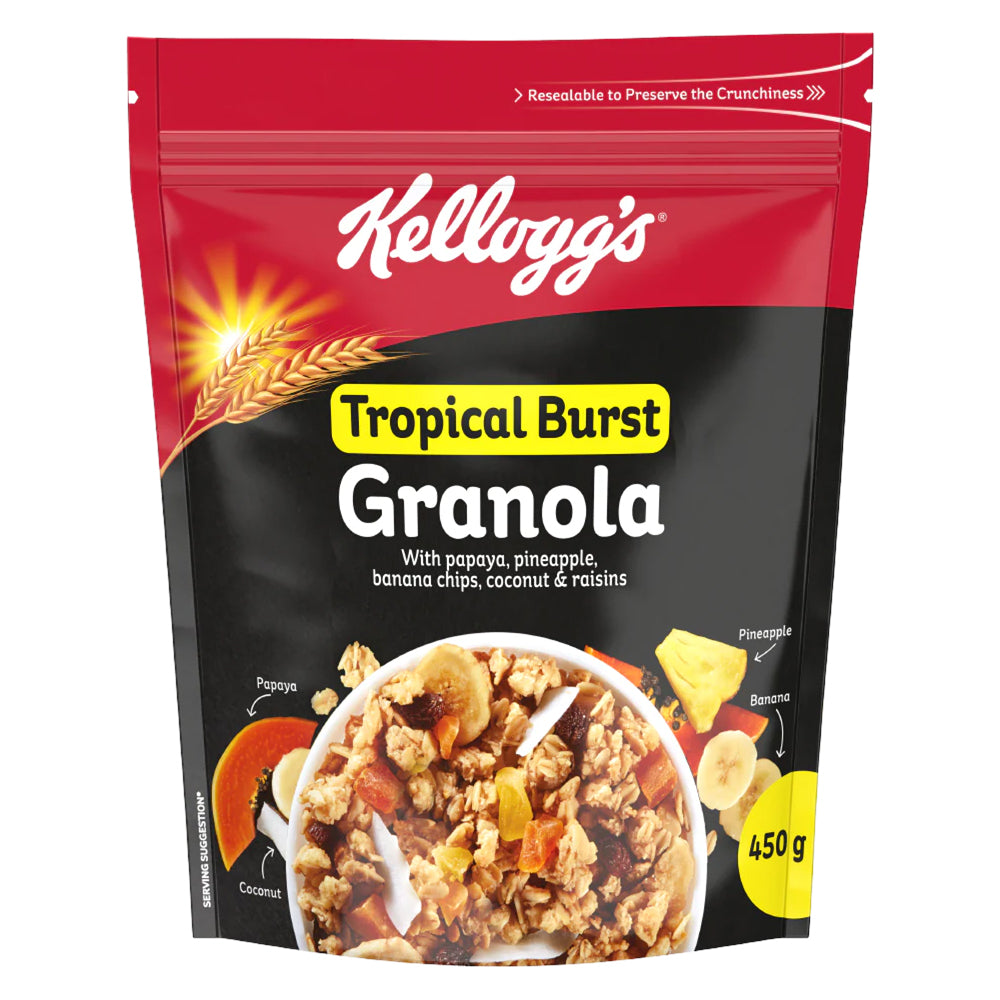 Buy Kelloggs Granola Tropical Burst 450g Online