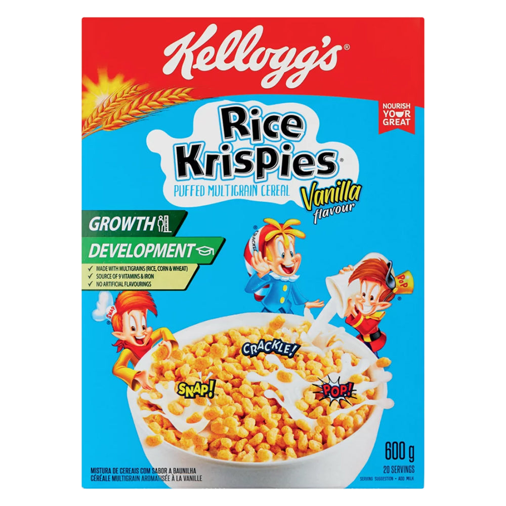Buy Kellogg's Rice Krispies Vanilla 600g Online