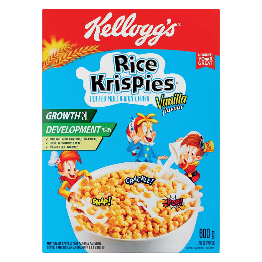 Buy Kelloggs Rice Krispies Vanilla 600g Online