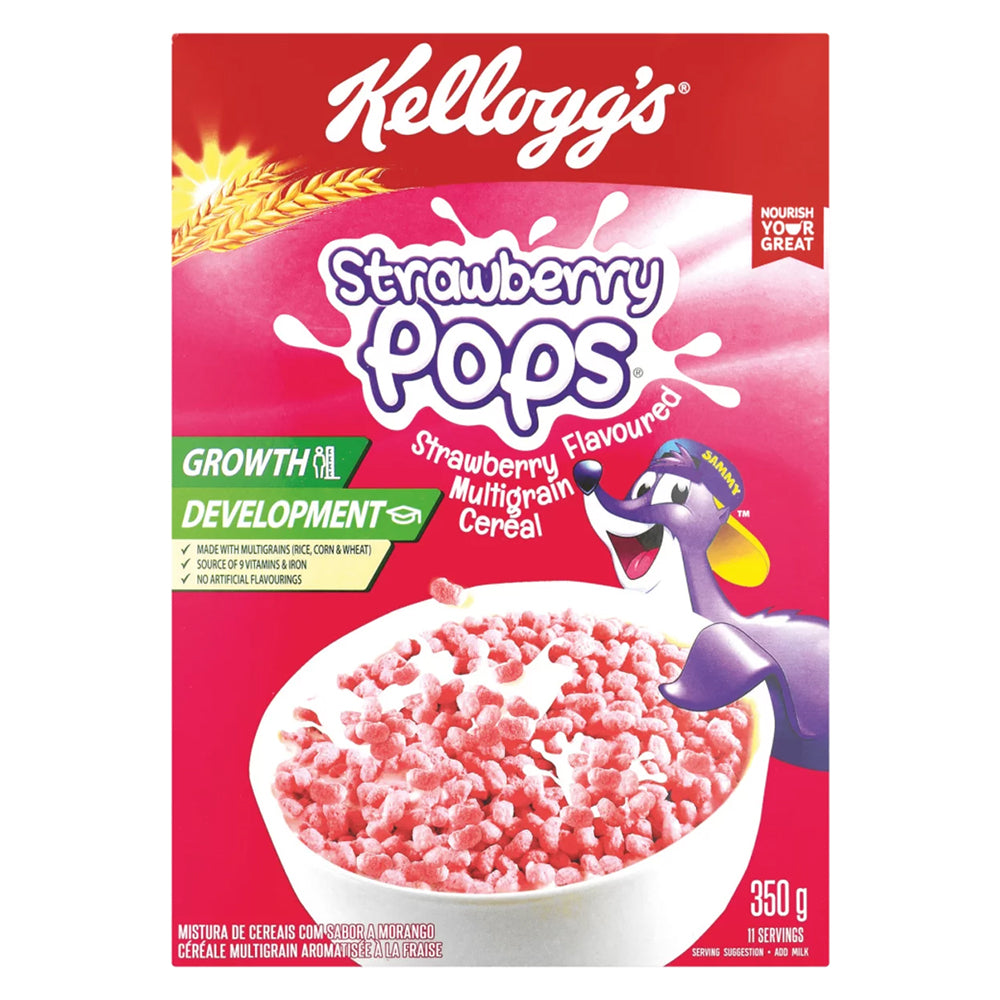 Buy Kelloggs Strawberry Pops 350g Online